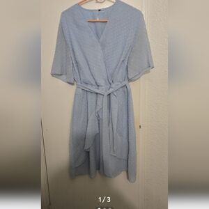 Baby blue dress
